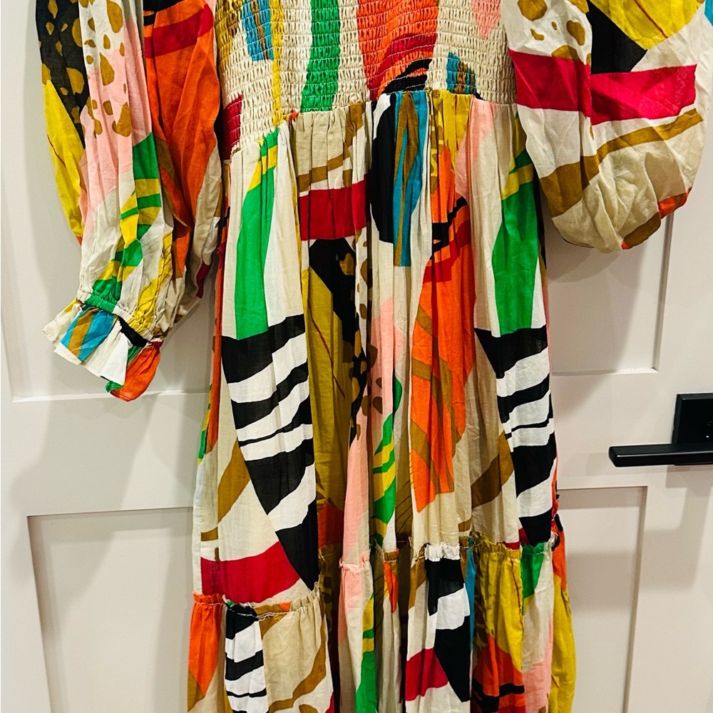 Colorful Patterned Maxi Dress - Picture 3 of 3